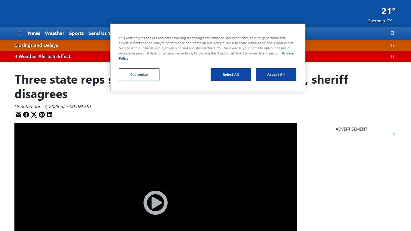 Three state reps say Butler County Jail is dangerous, sheriff disagrees